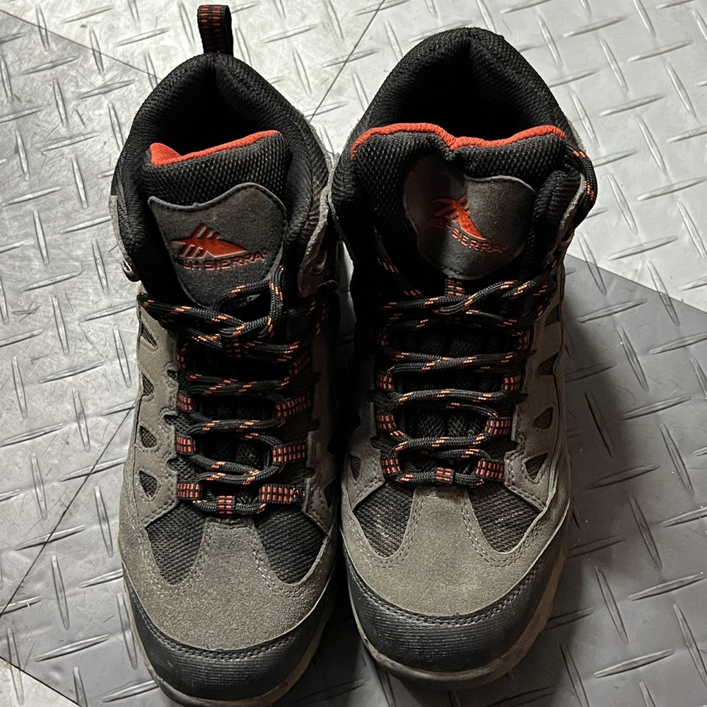 High Sierra Trooper Boys' Hiking Boots size 7 Color Gray Orange - Picture 5 of 10